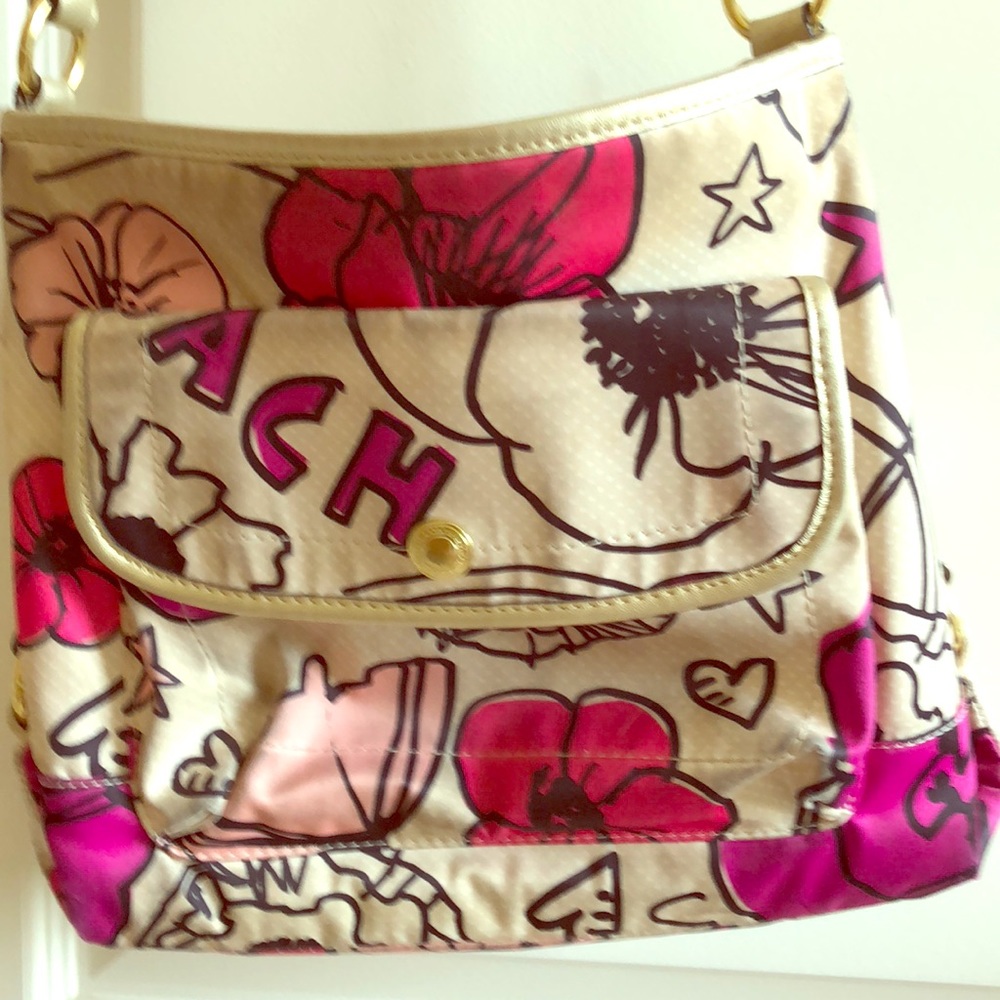 Coach crossbody purse and matching visor